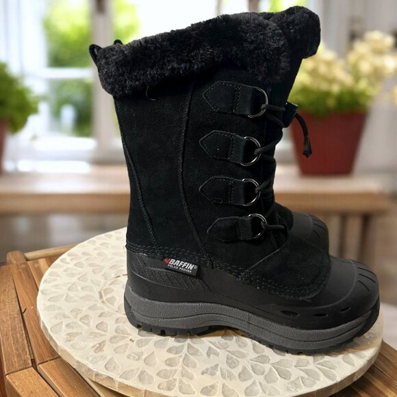 Baffin Chloe Waterproof Winter Snow Boots Black Women’s 7 Tundra Rated -40°F - Picture 5 of 14